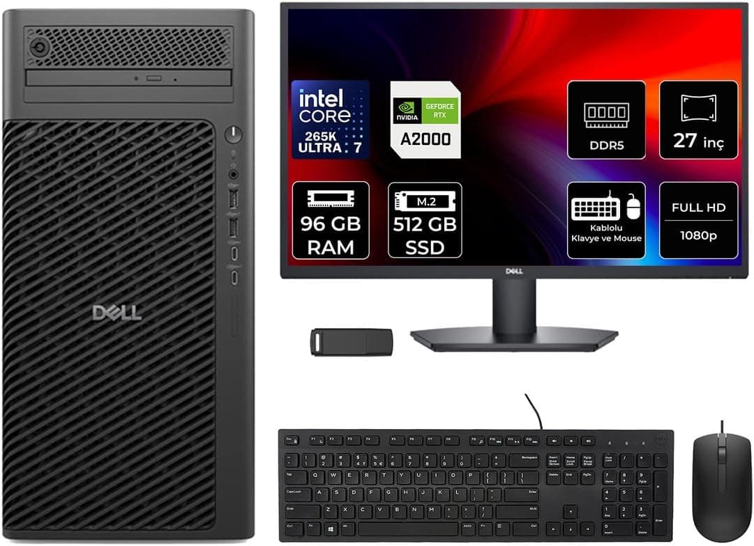ورکاستیشن دسکتاپ Dell Pro Max T2 مدل FCT22507P757 همراه فلش USB Per4 ورکاستیشن دسکتاپ Dell Pro Max T2 مدل FCT22507P757 همراه فلش USB Per4