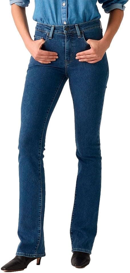 شلوار جین زنانه Levi's کمر بلند بوتکات مدل 725 شلوار جین زنانه Levi's کمر بلند بوتکات مدل 725