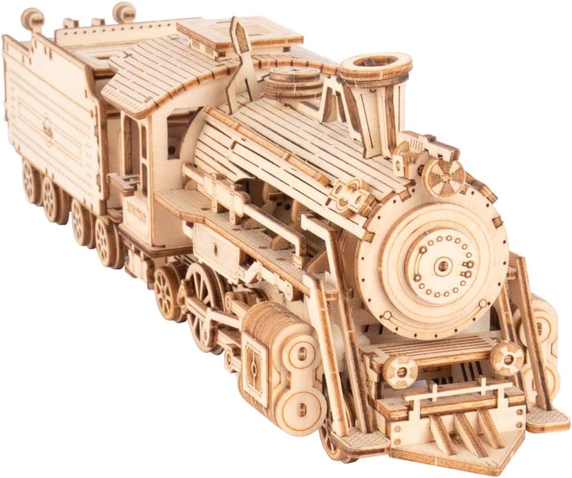 کیت ساخت مدل قطار مکانیکی چوبی سهبعدی برای بزرگسالان و نوجوانان rowood مدل Prime Steam Express کیت ساخت مدل قطار مکانیکی چوبی سهبعدی برای بزرگسالان و نوجوانان rowood مدل Prime Steam Express