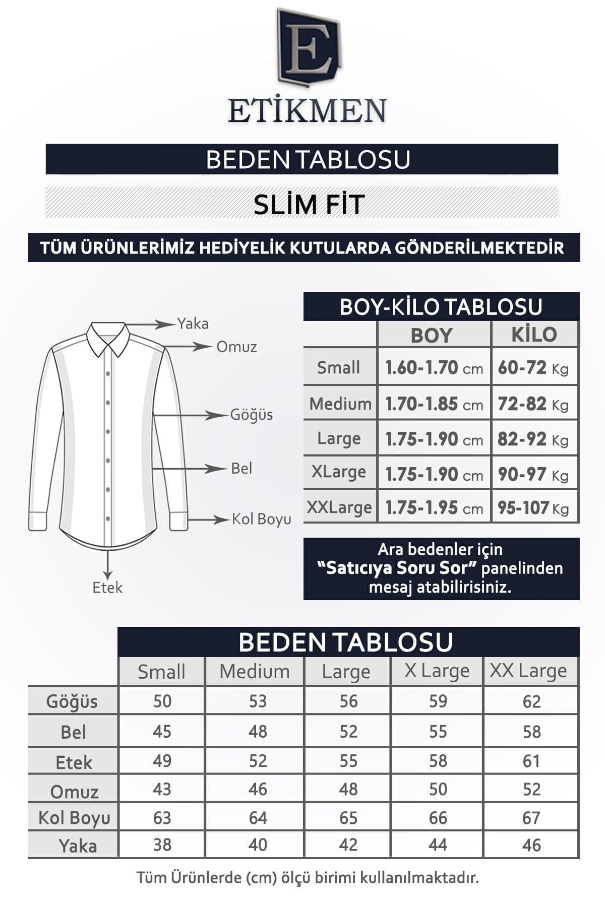 پیراهن مردانه Etikmen ساتن سفید اسلیمفیت پیراهن مردانه Etikmen ساتن سفید اسلیمفیت