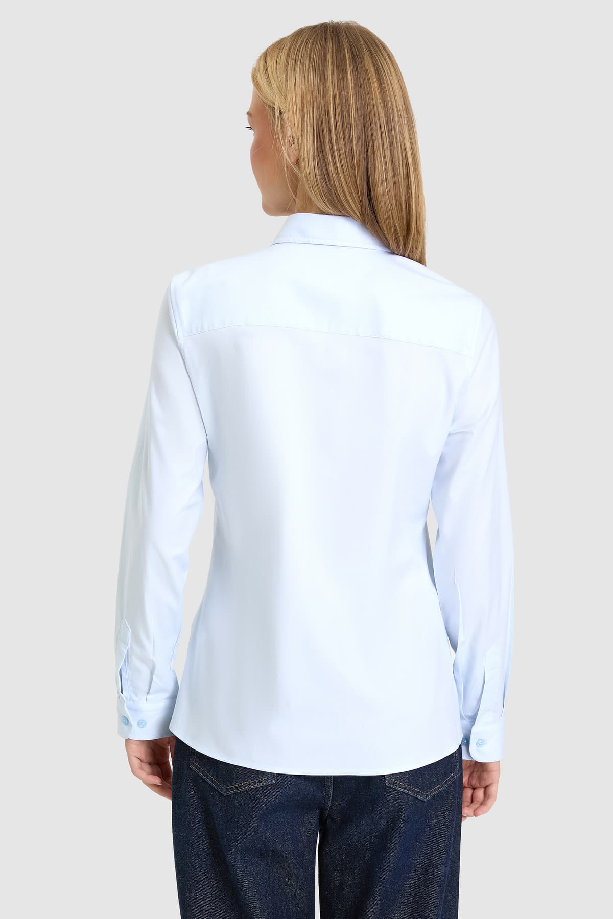پیراهن زنانه U.S. Polo Assn. آبی روشن آستین بلند Basic مدل 50325479-VR003 پیراهن زنانه U.S. Polo Assn. آبی روشن آستین بلند Basic مدل 50325479-VR003