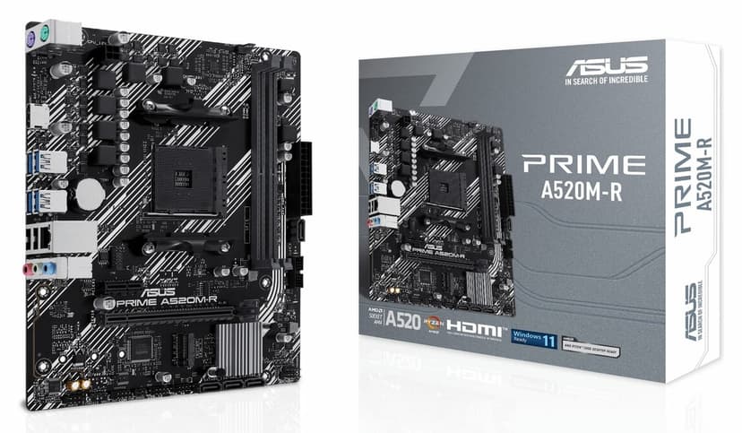 مادربرد ASUS Prime مدل A520M-R با حافظه DDR4 سوکت AM4 فرم فاکتور mATX مادربرد ASUS Prime مدل A520M-R با حافظه DDR4 سوکت AM4 فرم فاکتور mATX
