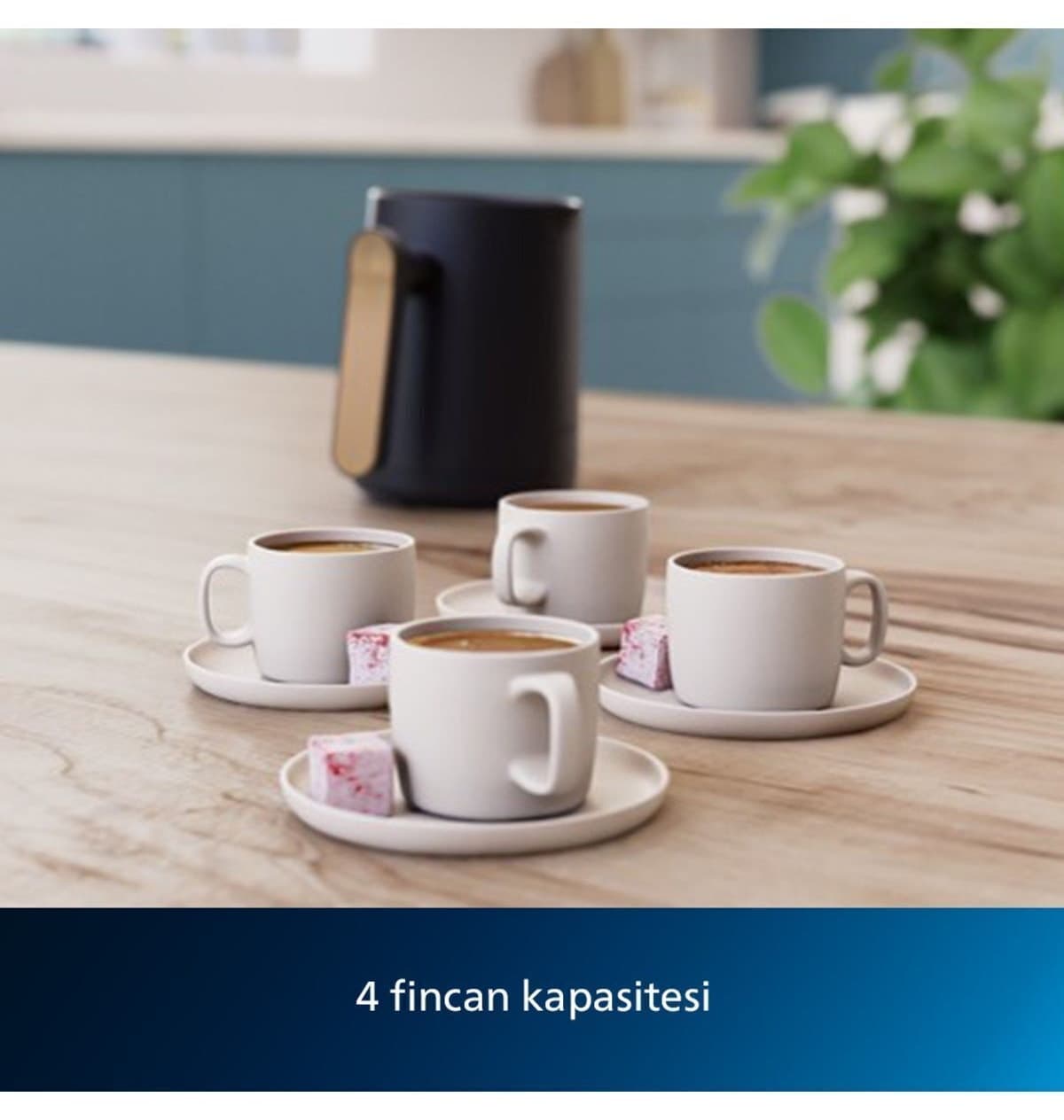 دستگاه قهوهساز ترک Philips سری 5000 با قابلیت دمآوری قهوه ترک روی حرارت ملایم مدل HDA150/60 دستگاه قهوهساز ترک Philips سری 5000 با قابلیت دمآوری قهوه ترک روی حرارت ملایم مدل HDA150/60