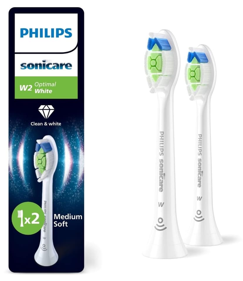 سری یدکی مسواک Philips Sonicare Optimal White با پاککنندگی 7 برابر بیشتر، متوسطنرم سری یدکی مسواک Philips Sonicare Optimal White با پاککنندگی 7 برابر بیشتر، متوسطنرم