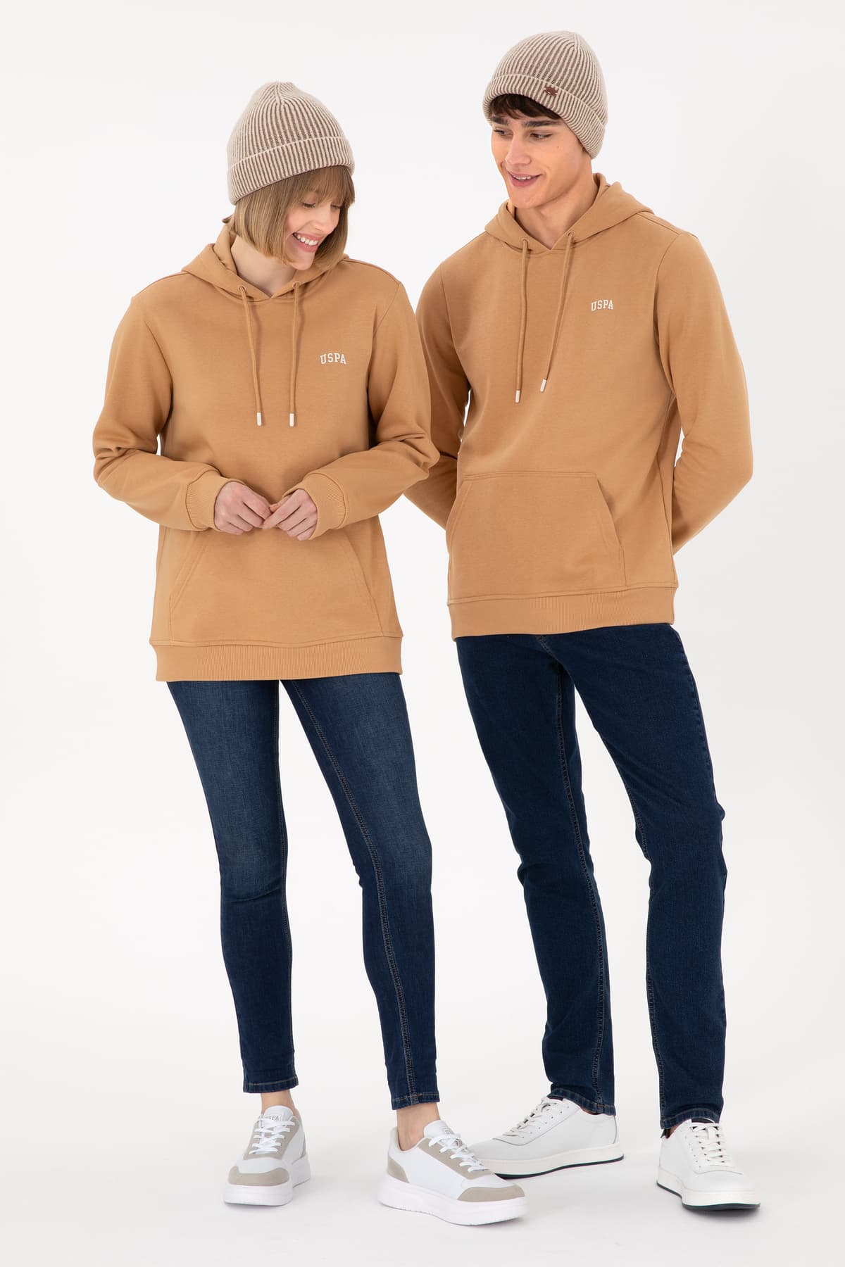 سوئیشرت هودی مردانه U.S. Polo Assn. فلیس بیسیک شتری مدل 50295176-VR015 سوئیشرت هودی مردانه U.S. Polo Assn. فلیس بیسیک شتری مدل 50295176-VR015
