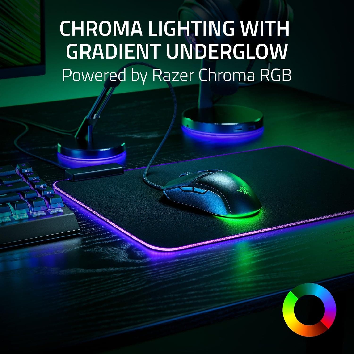 ماوس گیمینگ سیمی Razer مشکی 57g با نورپردازی Chroma RGB ماوس گیمینگ سیمی Razer مشکی 57g با نورپردازی Chroma RGB