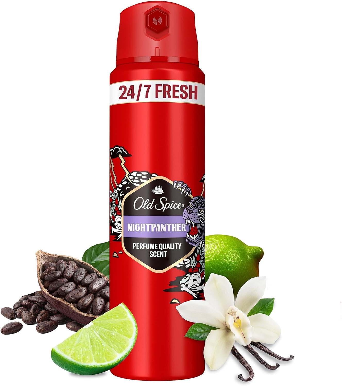 دئودورانت اسپری بدن مردانه Old Spice Night Panther 150 ml دئودورانت اسپری بدن مردانه Old Spice Night Panther 150 ml