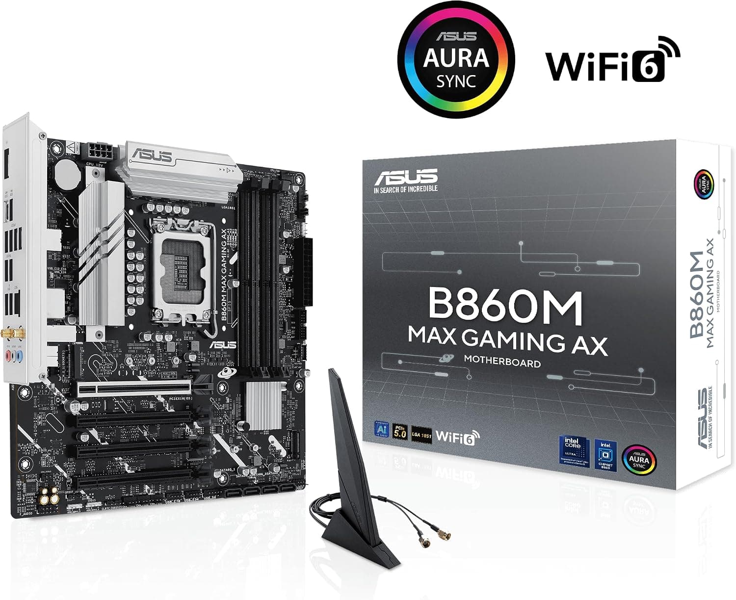 مادربرد ASUS Micro-ATX با چیپست Intel B860 سوکت LGA 1851 مدل B860M MAX GAMING AX مادربرد ASUS Micro-ATX با چیپست Intel B860 سوکت LGA 1851 مدل B860M MAX GAMING AX