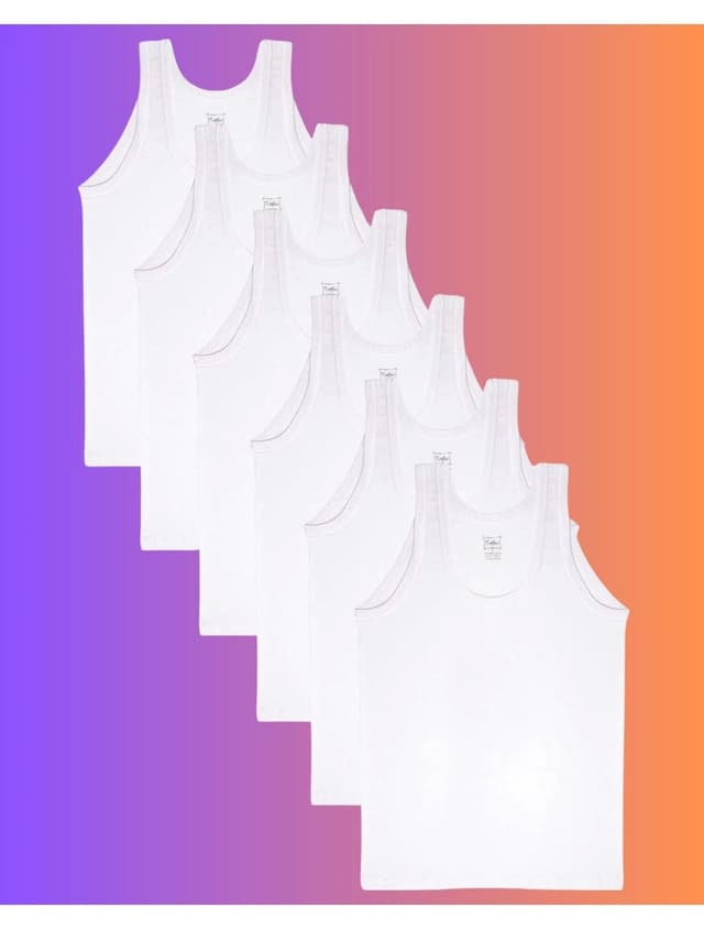 رکابی مردانه Tutku نخی کلاسیک سفید 6 عددی رکابی مردانه Tutku نخی کلاسیک سفید 6 عددی
