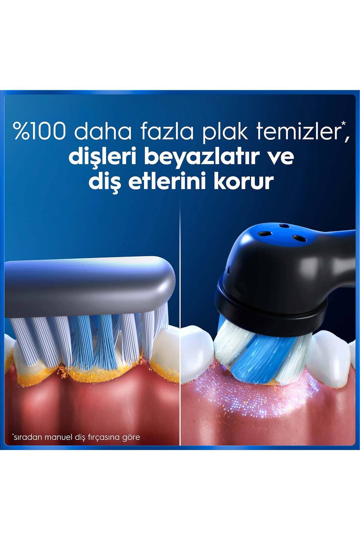 مسواک برقی Oral-B ست 2 عددی مشکی و سفید با 2 سری و باتری بادوام مسواک برقی Oral-B ست 2 عددی مشکی و سفید با 2 سری و باتری بادوام