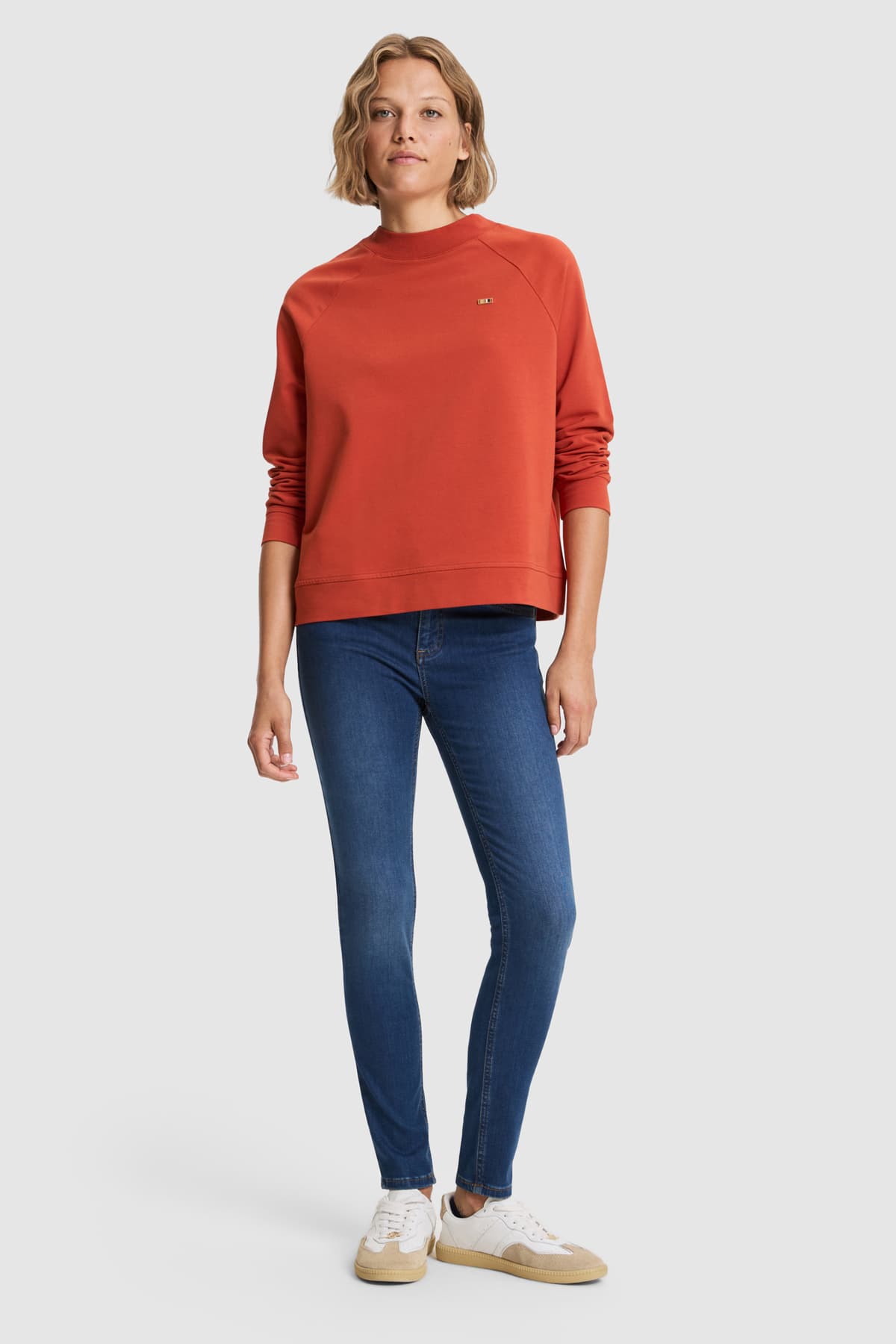 سویشرت زنانه U.S. Polo Assn. قرمز آجری ساده مدل 50328980-VR206 سویشرت زنانه U.S. Polo Assn. قرمز آجری ساده مدل 50328980-VR206