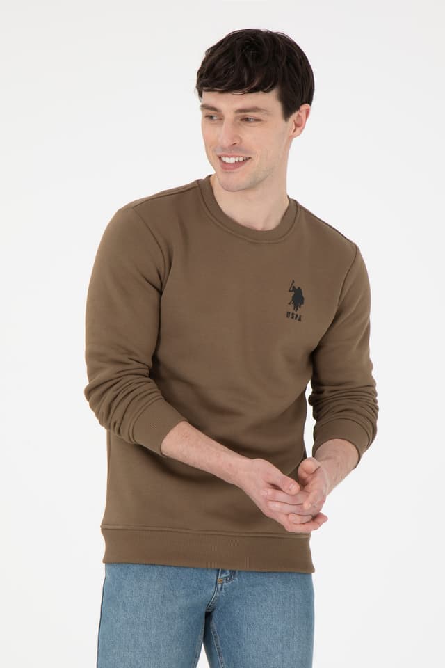 سویشرت مردانه U.S. Polo Assn. یقه گرد فیت معمولی خاکی مدل 50292596-VR027 سویشرت مردانه U.S. Polo Assn. یقه گرد فیت معمولی خاکی مدل 50292596-VR027
