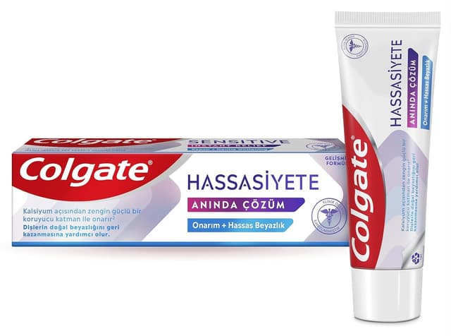 خمیردندان Colgate رفع فوری حساسیت، ترمیم و سفیدکنندگی دندانهای حساس 75 ml خمیردندان Colgate رفع فوری حساسیت، ترمیم و سفیدکنندگی دندانهای حساس 75 ml