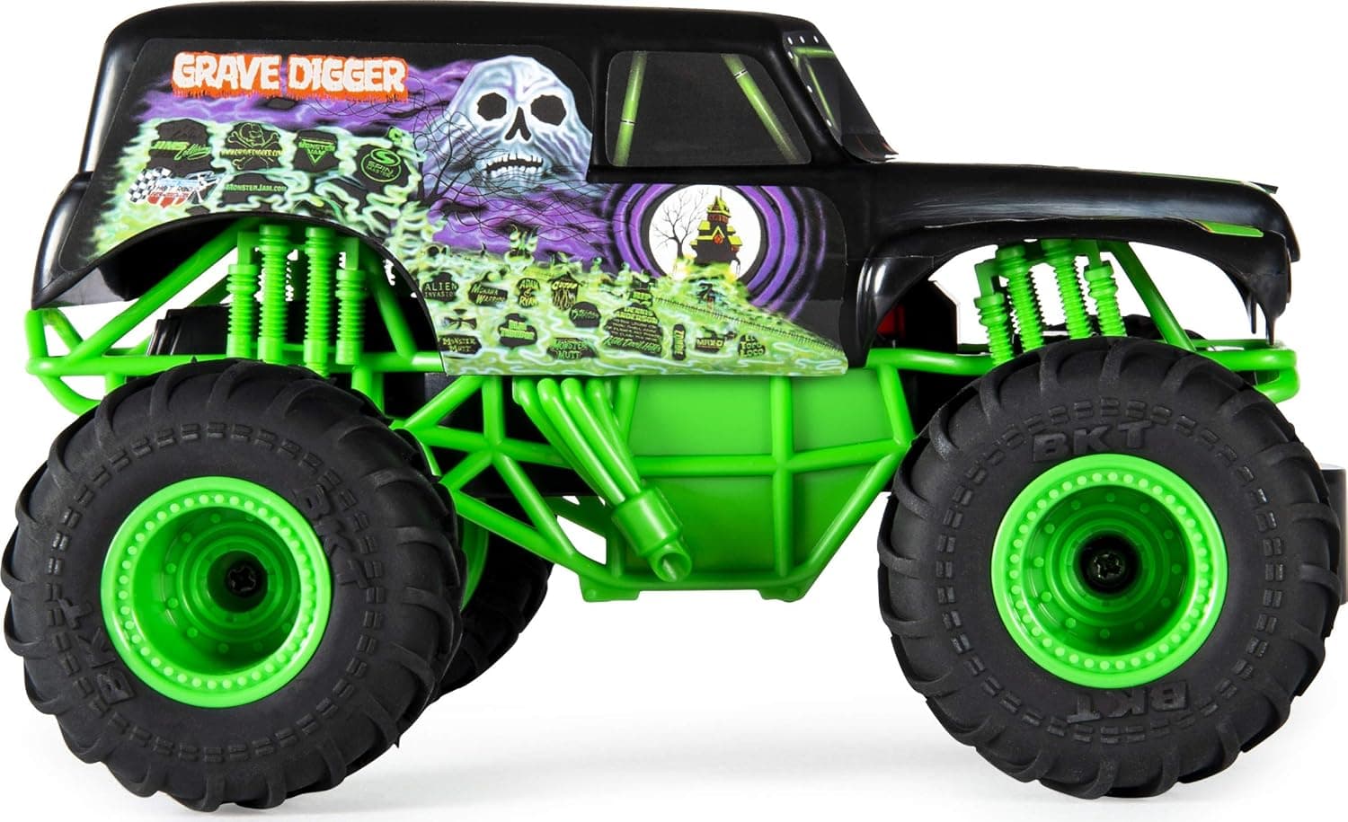 کامیون کنترلی Monster Jam Grave Digger با مقیاس 1:24 کامیون کنترلی Monster Jam Grave Digger با مقیاس 1:24