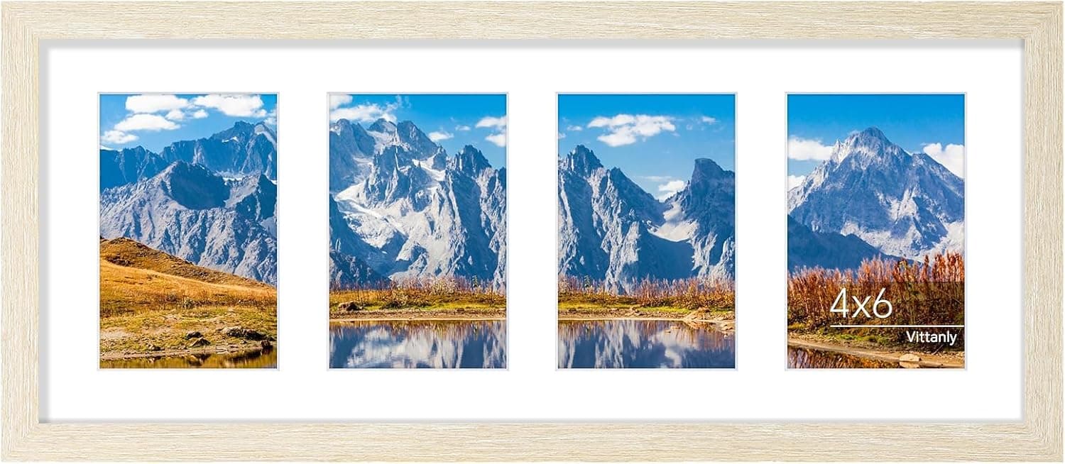 قاب عکس کلاژ Vittanly سایز 8x10 دیواری و رومیزی طبیعی روشن قاب عکس کلاژ Vittanly سایز 8x10 دیواری و رومیزی طبیعی روشن