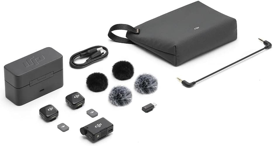 میکروفون بیسیم DJI Mic Mini با کیس شارژ 2TX+1RX+1 میکروفون بیسیم DJI Mic Mini با کیس شارژ 2TX+1RX+1