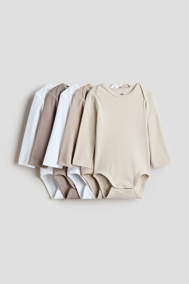 بادی نوزادی H&M بسته 5 عددی بادی نوزادی H&M بسته 5 عددی