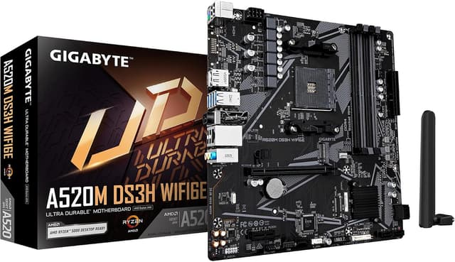 مادربرد GIGABYTE برای پردازندههای AMD Ryzen 5000 مدل A520M DS3H WIFI6E مادربرد GIGABYTE برای پردازندههای AMD Ryzen 5000 مدل A520M DS3H WIFI6E