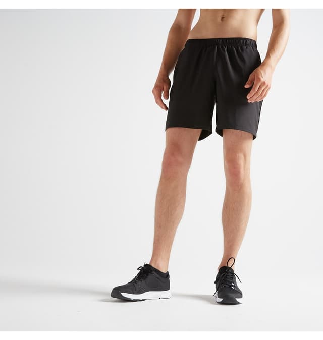 شورت ورزشی مردانه Decathlon Domyos مشکی فیتنس کاردیو مدل 100 شورت ورزشی مردانه Decathlon Domyos مشکی فیتنس کاردیو مدل 100