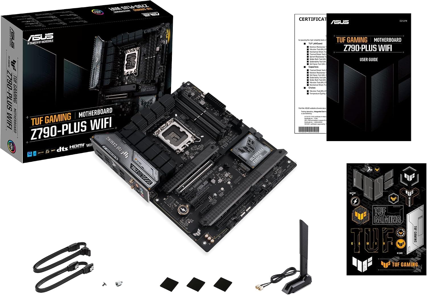 مادربرد ASUS مدل TUF Gaming Z790-Plus WiFi سوکت LGA 1700 DDR4 مشکی مادربرد ASUS مدل TUF Gaming Z790-Plus WiFi سوکت LGA 1700 DDR4 مشکی