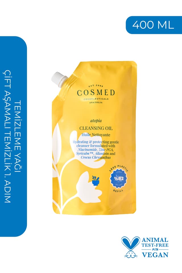 روغن پاک کننده COSMED Atopia یدکی 400 ML روغن پاک کننده COSMED Atopia یدکی 400 ML