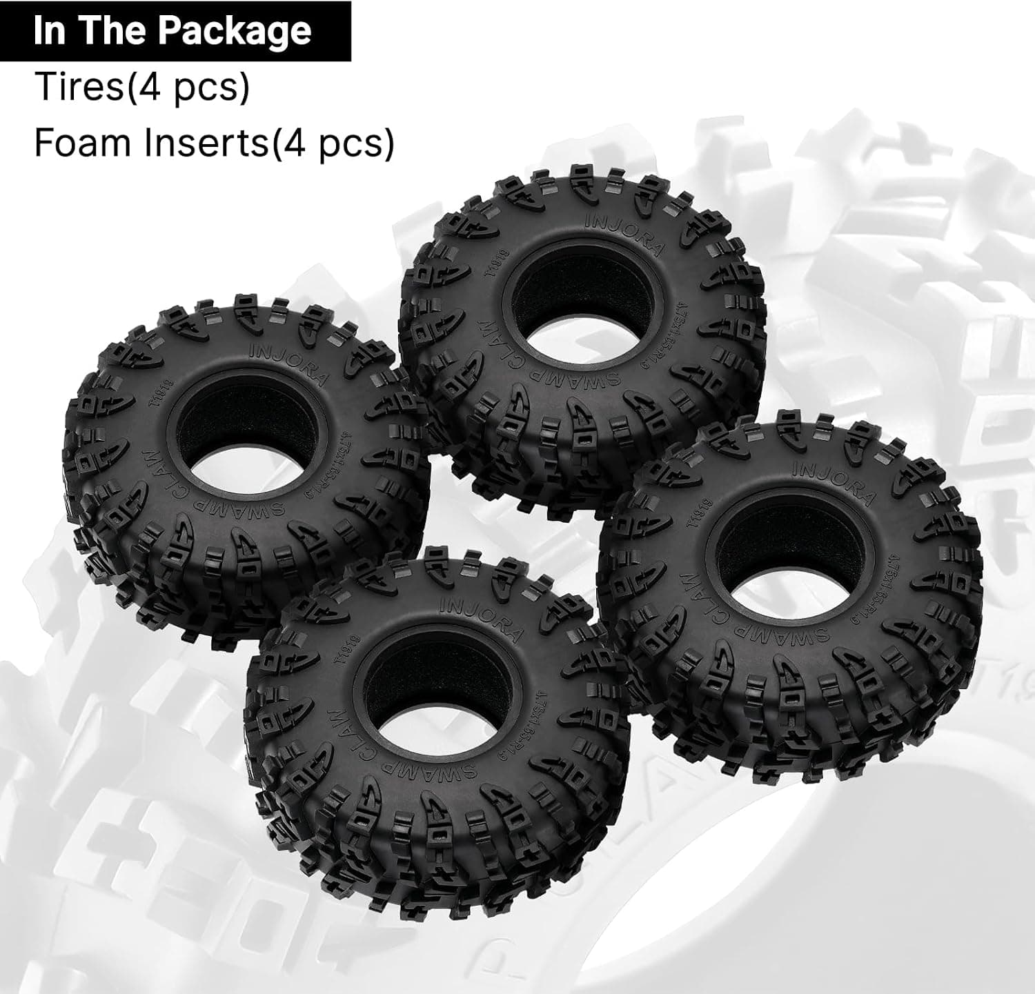 لاستیک خودرو کنترلی آفرود INJORA مدل 1.9 S5 Swamp Claw مناسب FCX10 لاستیک خودرو کنترلی آفرود INJORA مدل 1.9 S5 Swamp Claw مناسب FCX10