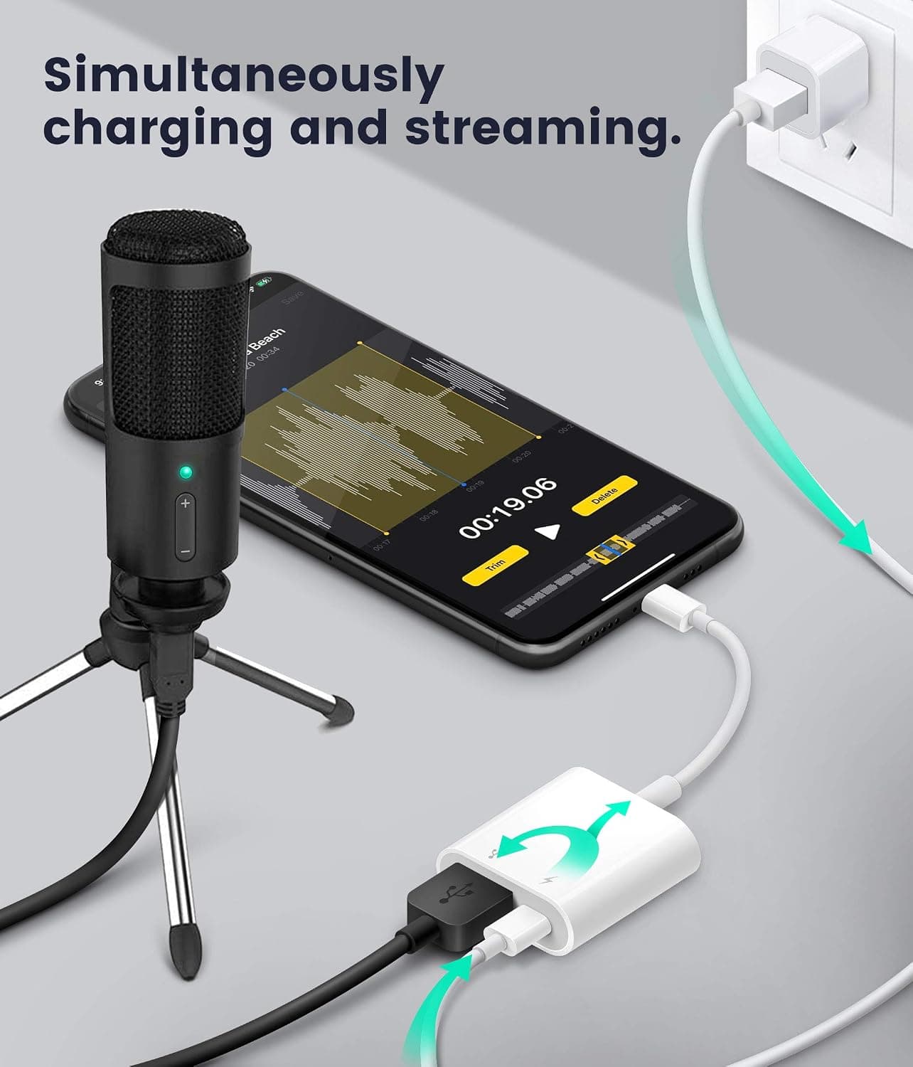 آداپتور USB برای iPhone/iPad Fubiaofei با پورت شارژ و USB مادگی OTG مدل USB 3 آداپتور USB برای iPhone/iPad Fubiaofei با پورت شارژ و USB مادگی OTG مدل USB 3