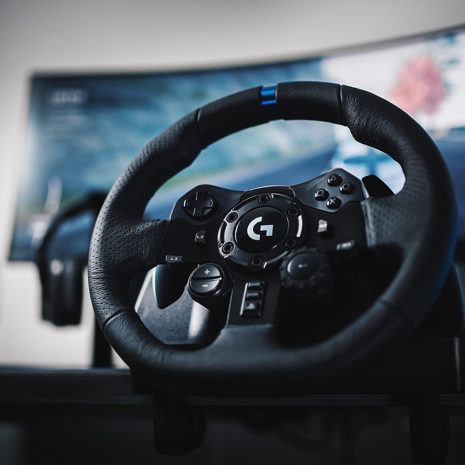 فرمان بازی مسابقهای Logitech G Driving Force با پدال ترمز مرحلهای، ساختار آلومینیومی، فولادی و چرمی، سازگار با PS3/PS4/PS5/PC، فناوری Trueforce، مشکی، مدل G923 فرمان بازی مسابقهای Logitech G Driving Force با پدال ترمز مرحلهای، ساختار آلومینیومی، فولادی و چرمی، سازگار با PS3/PS4/PS5/PC، فناوری Trueforce، مشکی، مدل G923