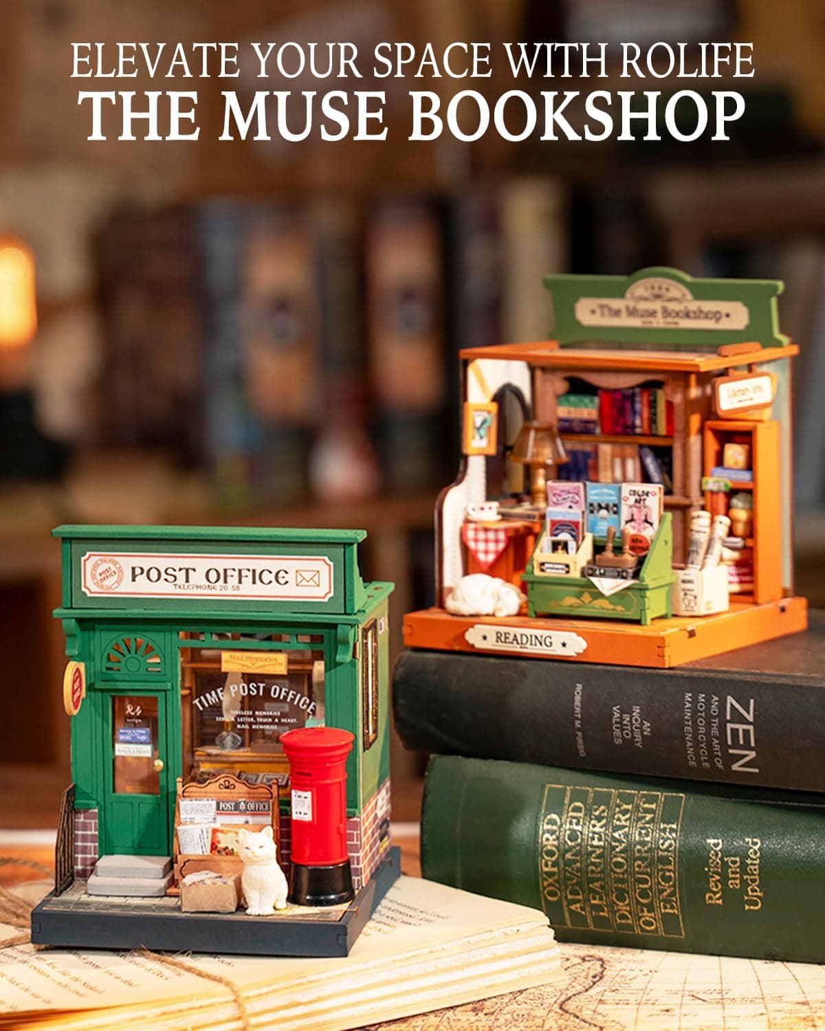 کیت ساخت ماکت مینیاتوری کتابفروشی Rolife مدل The Muse Bookshop کیت ساخت ماکت مینیاتوری کتابفروشی Rolife مدل The Muse Bookshop