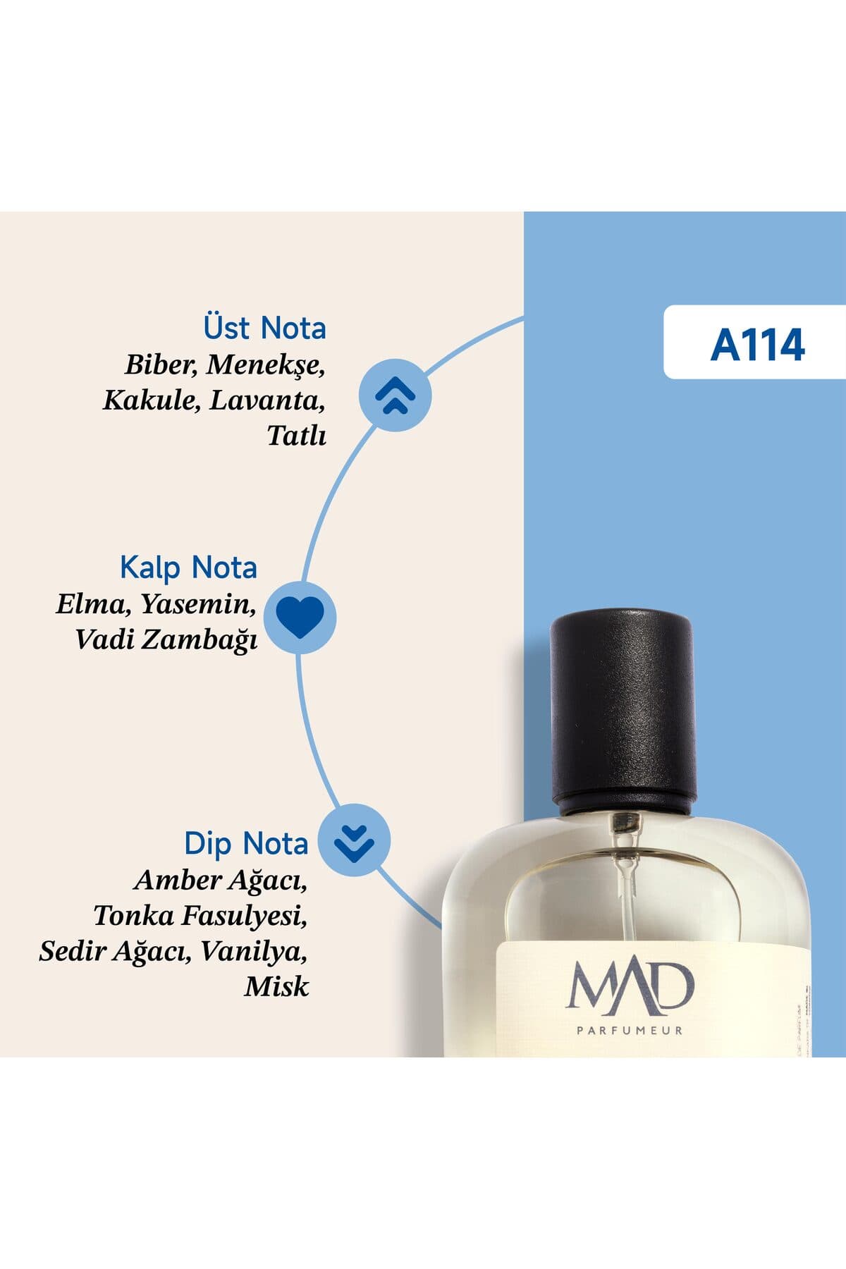 عطر مردانه Mad Parfüm Selective مدل A114 50 ml عطر مردانه Mad Parfüm Selective مدل A114 50 ml