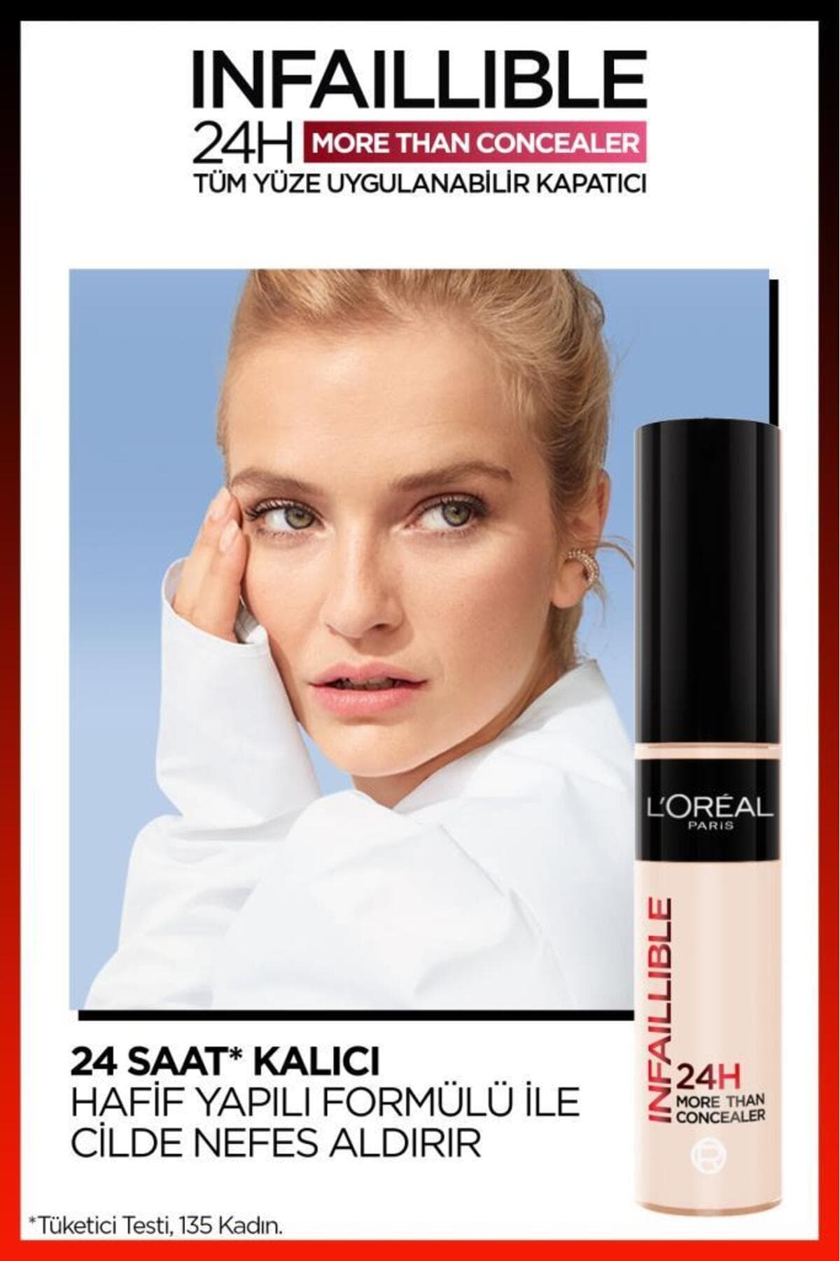 کانسیلر L'Oreal Paris Infaillible 24H قابل استفاده برای تمام صورت مدل 326 Vanilla کانسیلر L'Oreal Paris Infaillible 24H قابل استفاده برای تمام صورت مدل 326 Vanilla