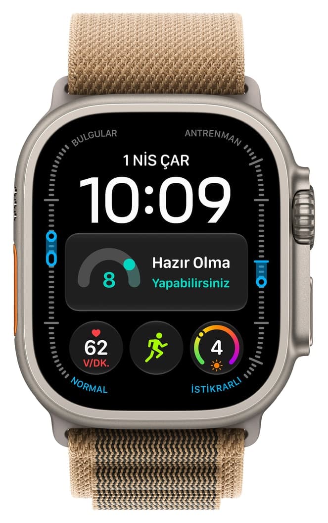 ساعت هوشمند Apple Watch Ultra 4 GPS + Cellular با قاب تیتانیومی طبیعی و بند Alpine Loop به رنگ کویری 49mm - M ساعت هوشمند Apple Watch Ultra 4 GPS + Cellular با قاب تیتانیومی طبیعی و بند Alpine Loop به رنگ کویری 49mm - M