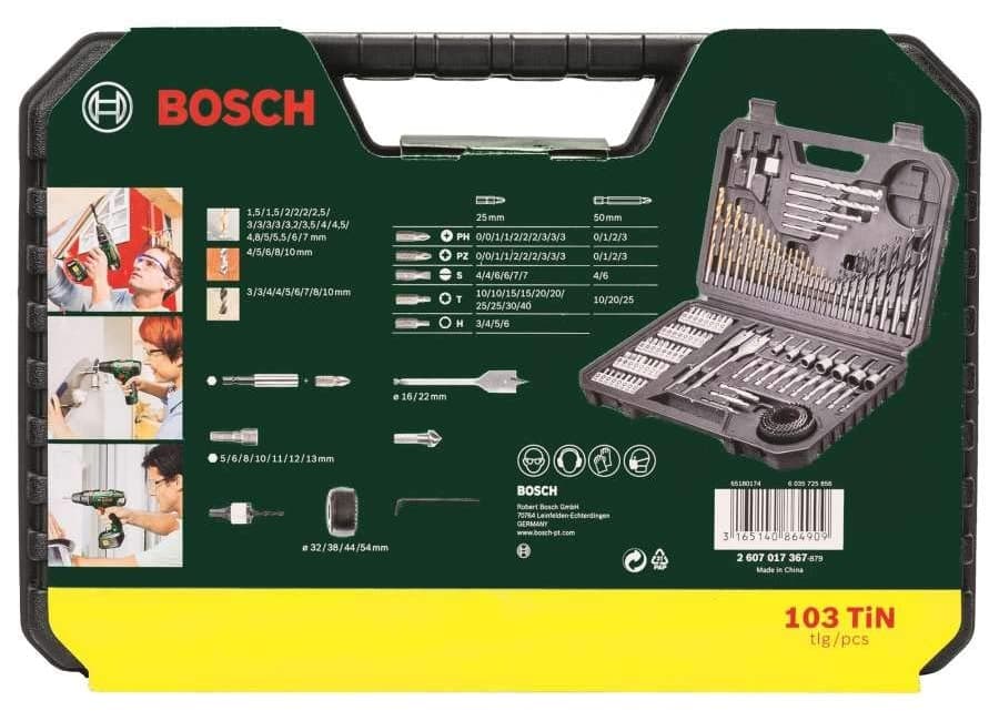 ست مته 103 قطعهای Bosch Professional Accessories مدل 2607017367 V-Line Titanium ست مته 103 قطعهای Bosch Professional Accessories مدل 2607017367 V-Line Titanium