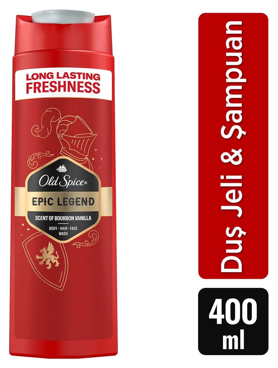 ژل دوش و شامپو مردانه Old Spice Epic Legend 400 ml ژل دوش و شامپو مردانه Old Spice Epic Legend 400 ml