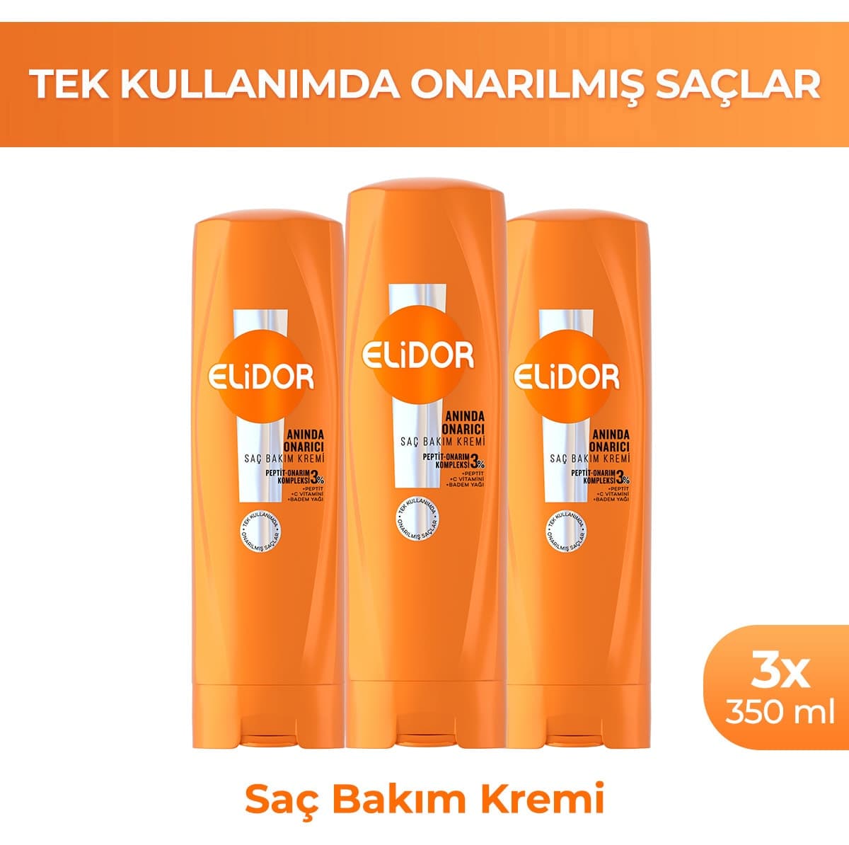 کرم مراقبت مو Elidor ترمیمکننده فوری 3×350ml کرم مراقبت مو Elidor ترمیمکننده فوری 3×350ml