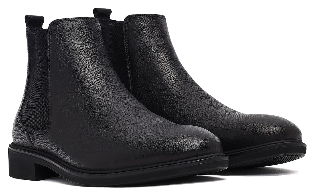 بوت چرمی مردانه Derimod مدل مردانه سیاه Chelsea Casual WM610001DF بوت چرمی مردانه Derimod مدل مردانه سیاه Chelsea Casual WM610001DF