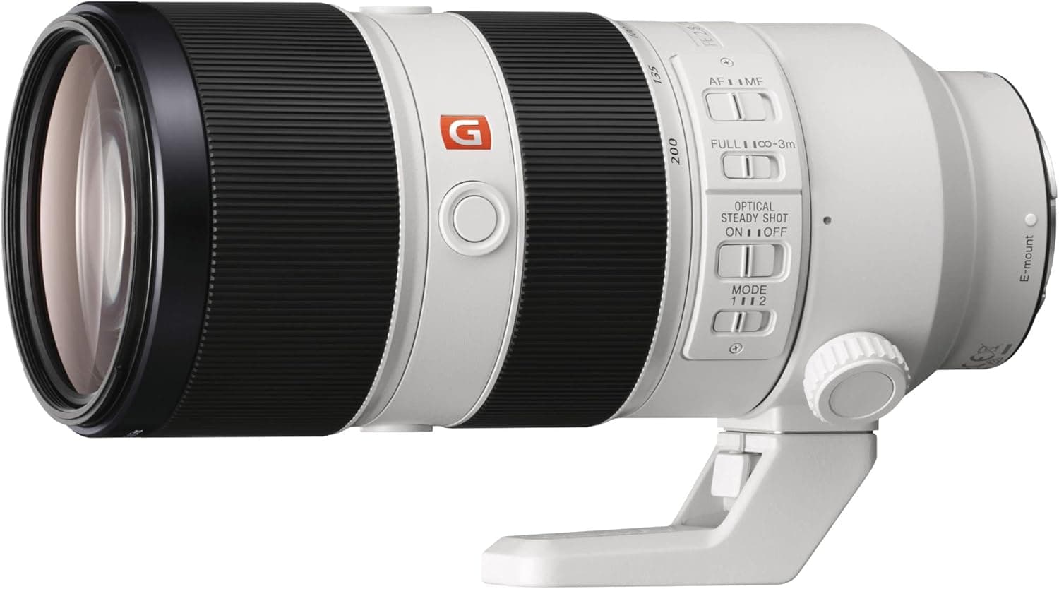 لنز زوم تلهفوتو فولفریم با دیافراگم ثابت Sony G Master FE 70 200mm F2.8 GM OSS II سفید مدل SEL70200GM2 لنز زوم تلهفوتو فولفریم با دیافراگم ثابت Sony G Master FE 70 200mm F2.8 GM OSS II سفید مدل SEL70200GM2