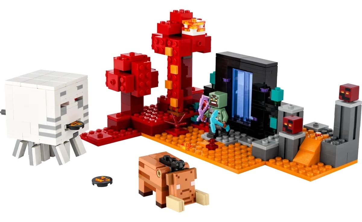 لگو Minecraft کمین دروازه Nether مدل 21255 با 352 قطعه لگو Minecraft کمین دروازه Nether مدل 21255 با 352 قطعه