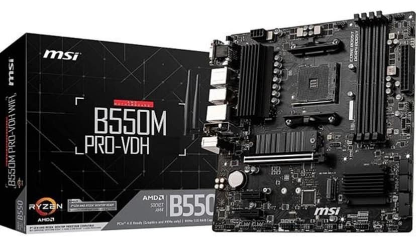 مادربورد MSI مدل B550M PRO-VDH سوکت AM4 حافظه DDR4 فرم فاکتور mATX مادربورد MSI مدل B550M PRO-VDH سوکت AM4 حافظه DDR4 فرم فاکتور mATX