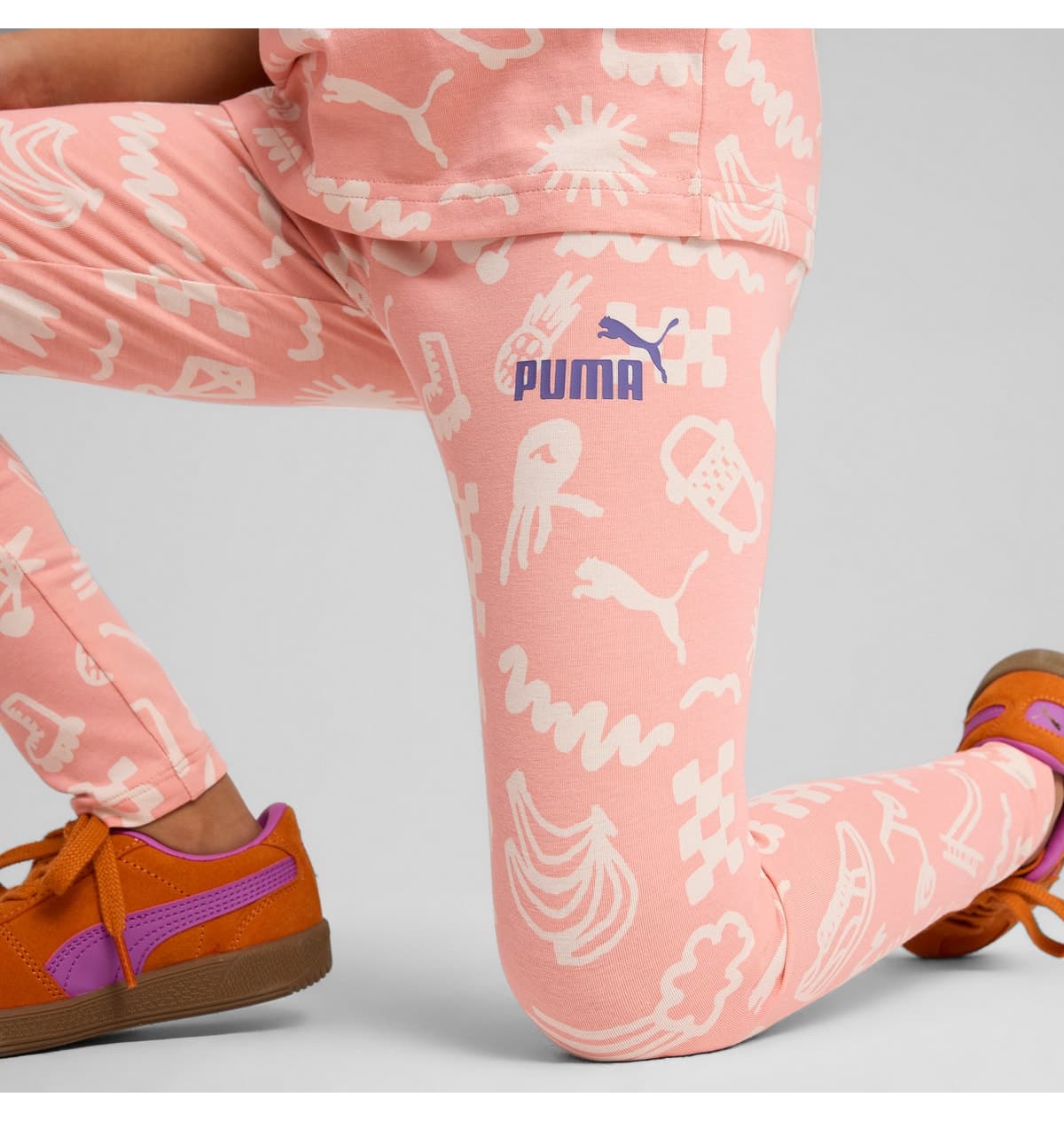 تایتس بچگانه Puma صورتی Sandy Adventures تایتس بچگانه Puma صورتی Sandy Adventures