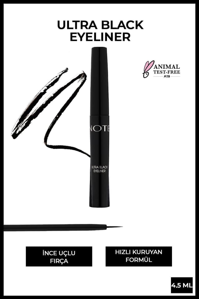 خط چشم Note Cosmetics با نوک قلممویی مشکی عمیق خط چشم Note Cosmetics با نوک قلممویی مشکی عمیق