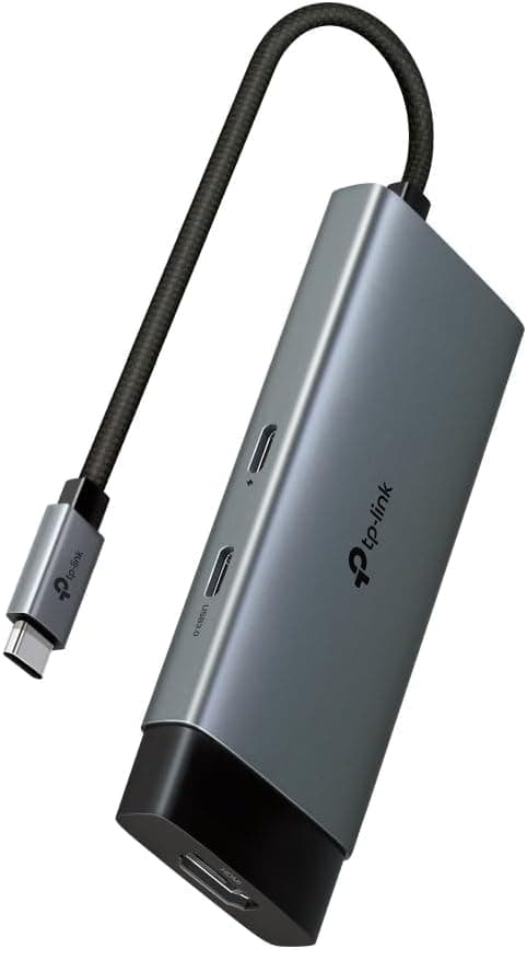 هاب 5-in-1 USB-C برند TP-Link با خروجی HDMI 4K@60Hz، شارژ سریع 100W و پورتهای USB هاب 5-in-1 USB-C برند TP-Link با خروجی HDMI 4K@60Hz، شارژ سریع 100W و پورتهای USB