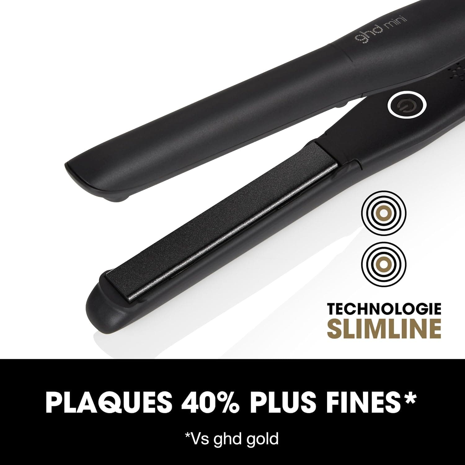 اتو مو GHD مینی با صفحه باریک مشکی اتو مو GHD مینی با صفحه باریک مشکی