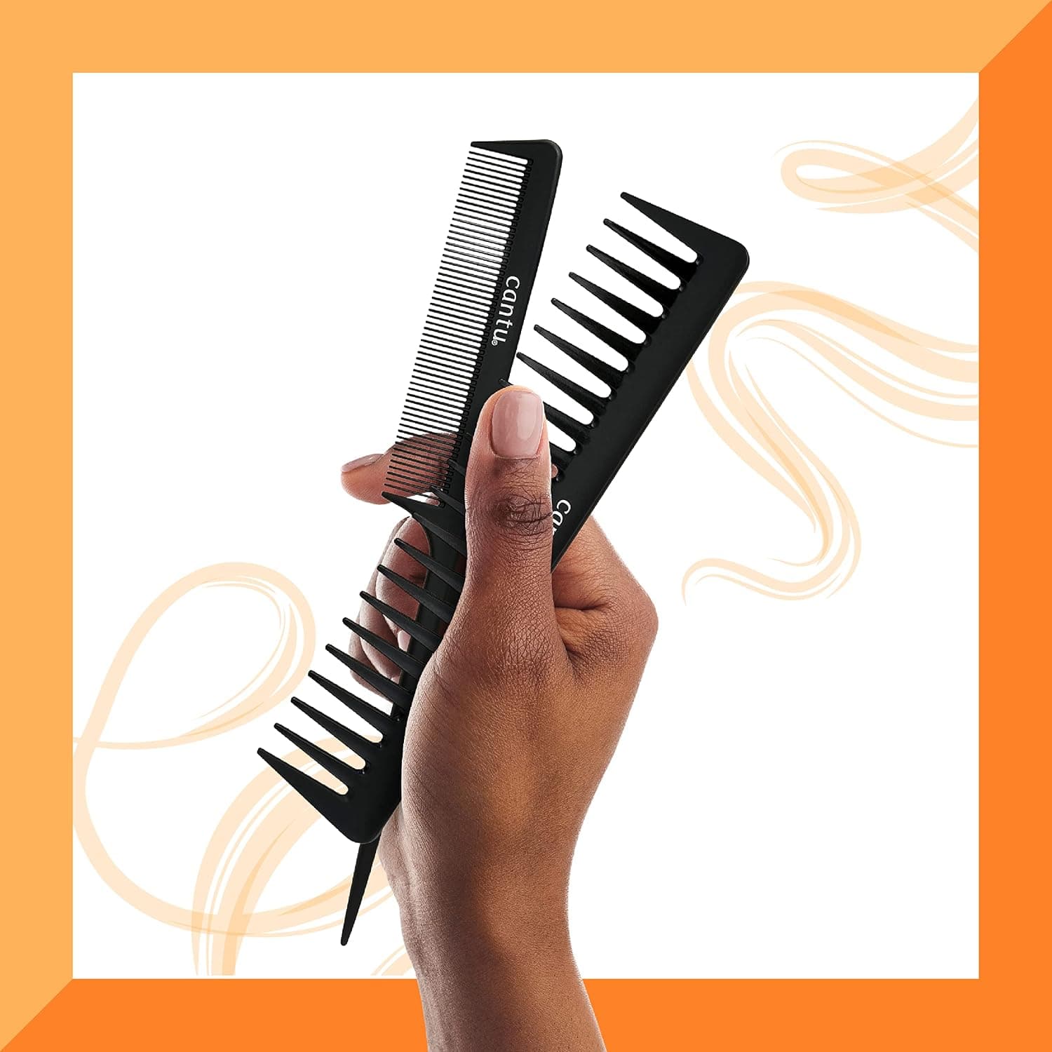 شانه Cantu استایل کربن فیبر شانه Cantu استایل کربن فیبر