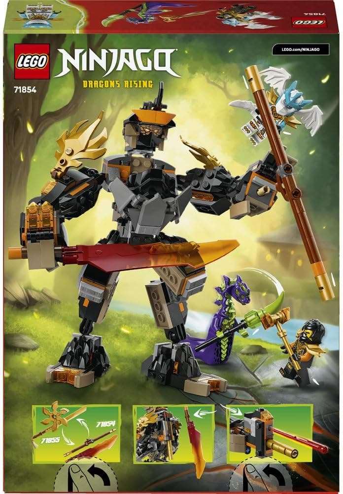 لگو NINJAGO Cole's Mission Mech & Dragon Zane مدل 71854 لگو NINJAGO Cole's Mission Mech & Dragon Zane مدل 71854