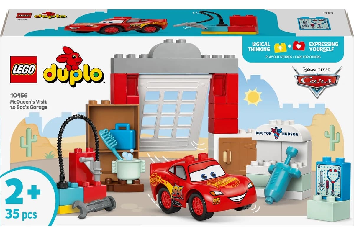 لگو DUPLO گاراژ Doc با Disney McQueen 35 قطعه مدل 10456 لگو DUPLO گاراژ Doc با Disney McQueen 35 قطعه مدل 10456