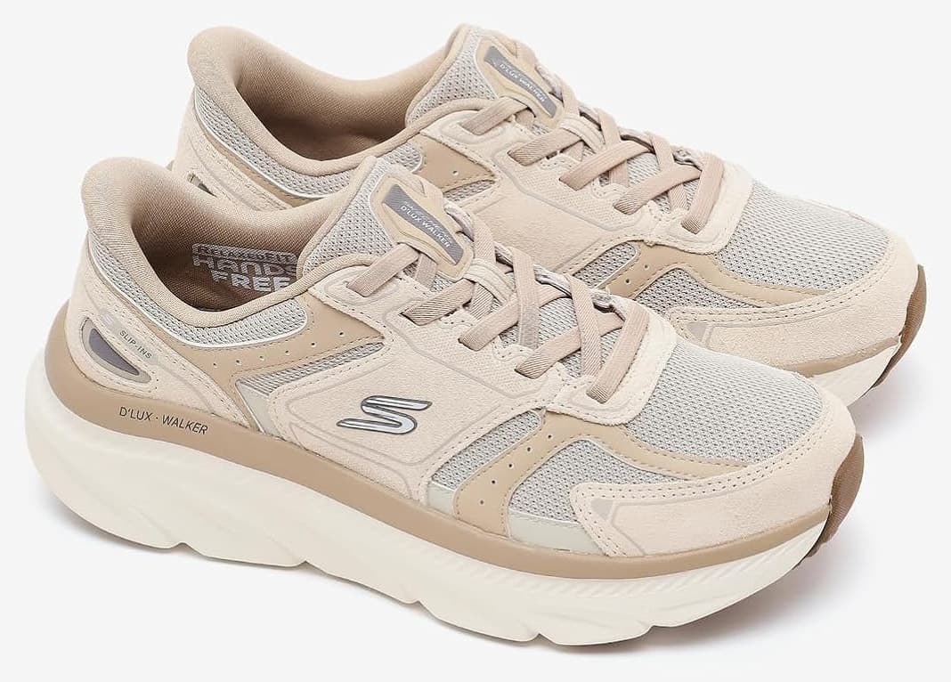 کفش ورزشی مردانه Skechers مدل D'Lux Walker 3.0 بژ طبیعی 233249 کفش ورزشی مردانه Skechers مدل D'Lux Walker 3.0 بژ طبیعی 233249