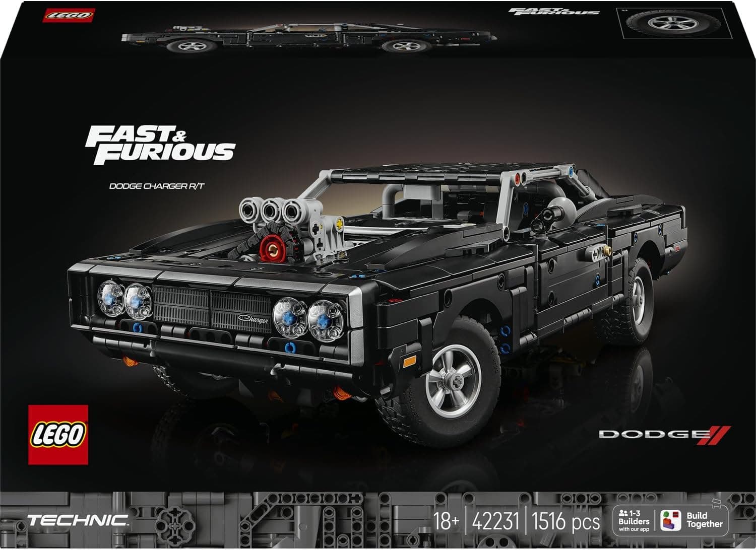 لگو Technic ماشین ساختنی سری Fast and Furious مدل Dodge Charger R/T 42231 لگو Technic ماشین ساختنی سری Fast and Furious مدل Dodge Charger R/T 42231