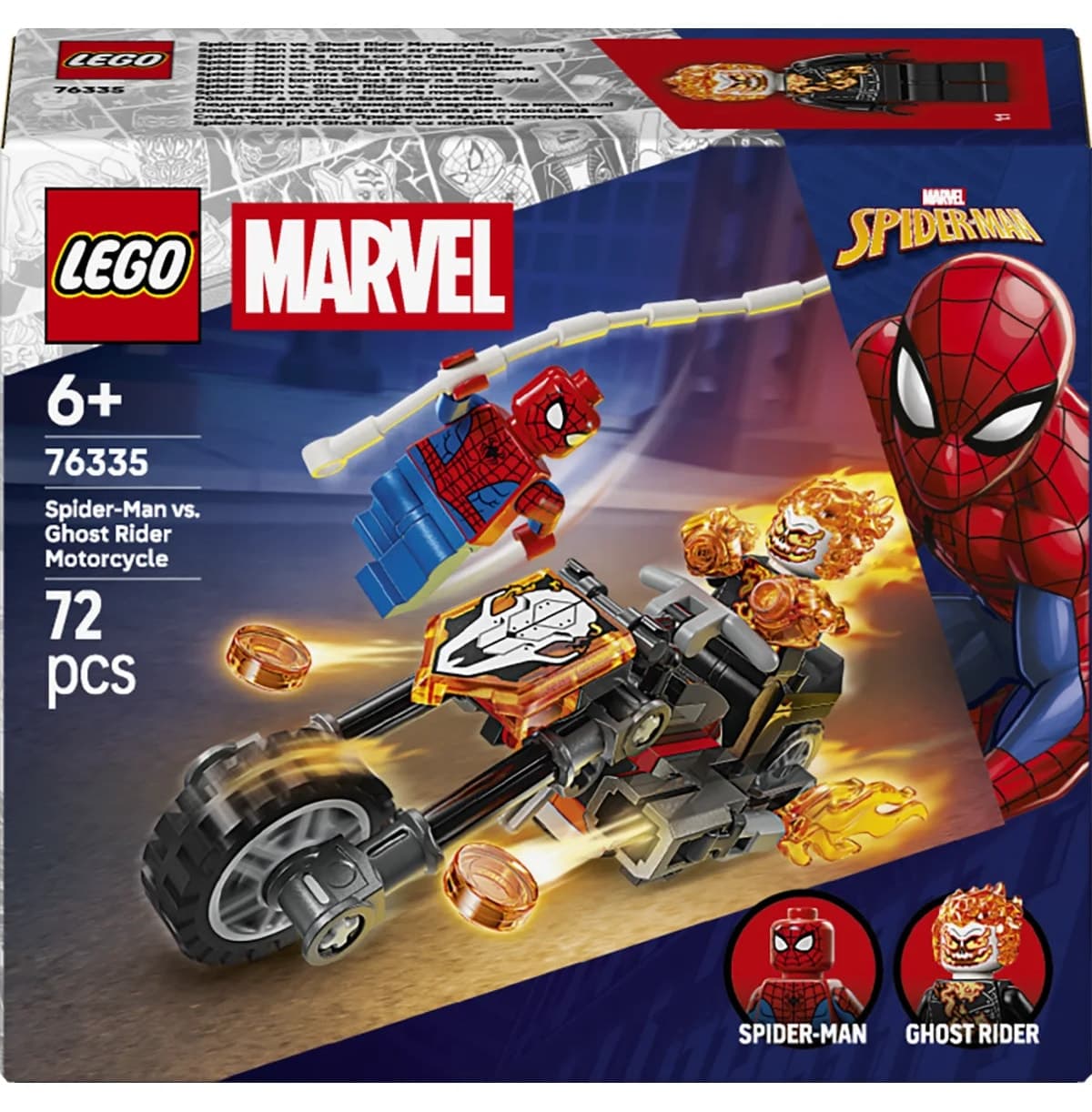 لگو Marvel مرد عنکبوتی در برابر موتورسیکلت گوست رایدر مدل 76335 لگو Marvel مرد عنکبوتی در برابر موتورسیکلت گوست رایدر مدل 76335