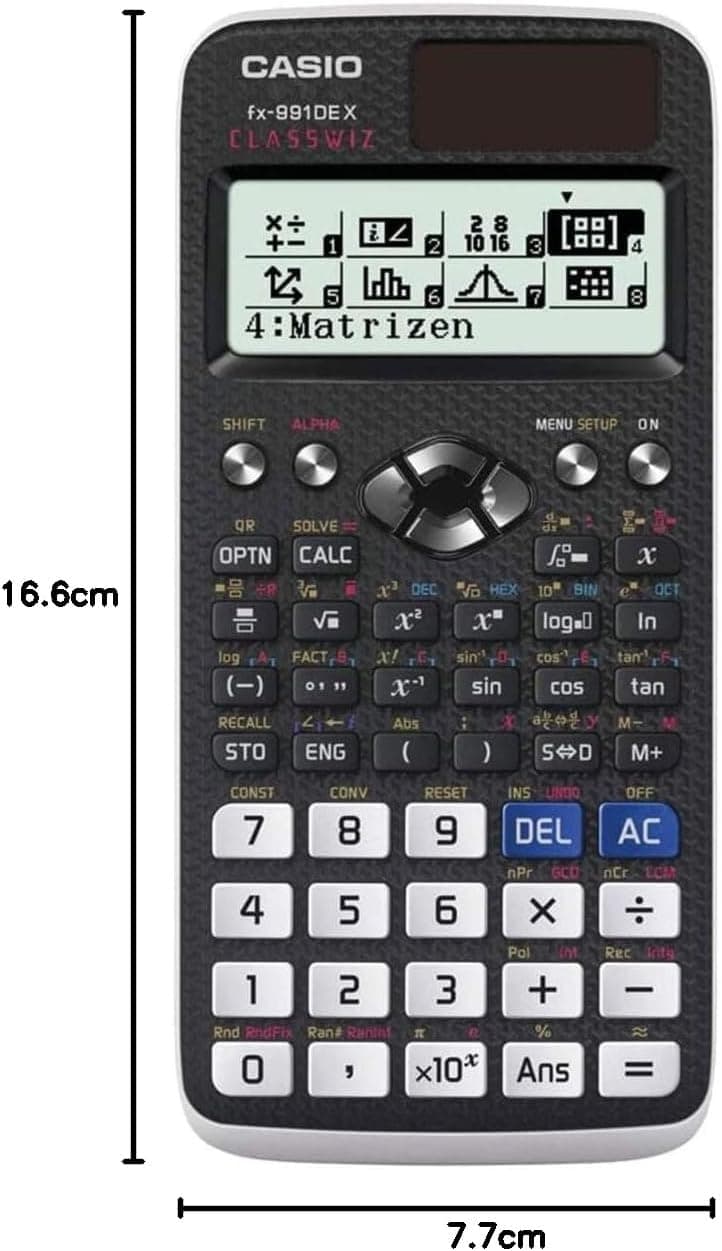 ماشینحساب علمی Casio ClassWiz با نمایشگر طبیعی مدل FX-991DE X ماشینحساب علمی Casio ClassWiz با نمایشگر طبیعی مدل FX-991DE X